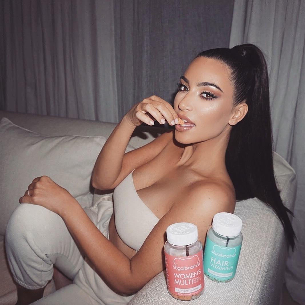 Kim Kardashian et les Gummies Cheveux